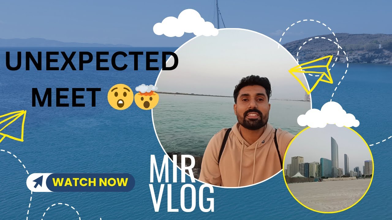 Beach pe ek anjaan se mulaqat 😲 | Abudhabi First Beach Vlog | Mir Vlogs UAE