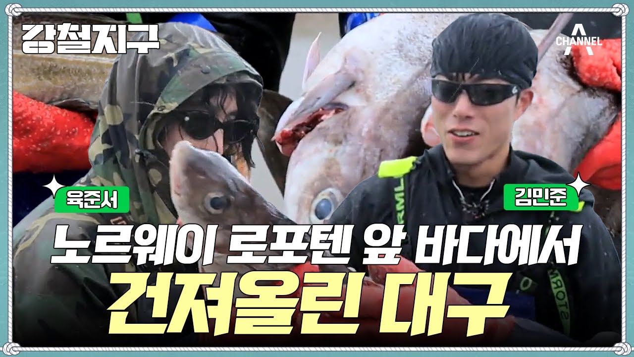 [#강철지구] 노르웨이에서 시작된 바다낚시♨ 비바람 속에 건져올린 대구의 크기(ㄷㄷ) #노르웨이 #바다낚시 | 강철지구 3 회
