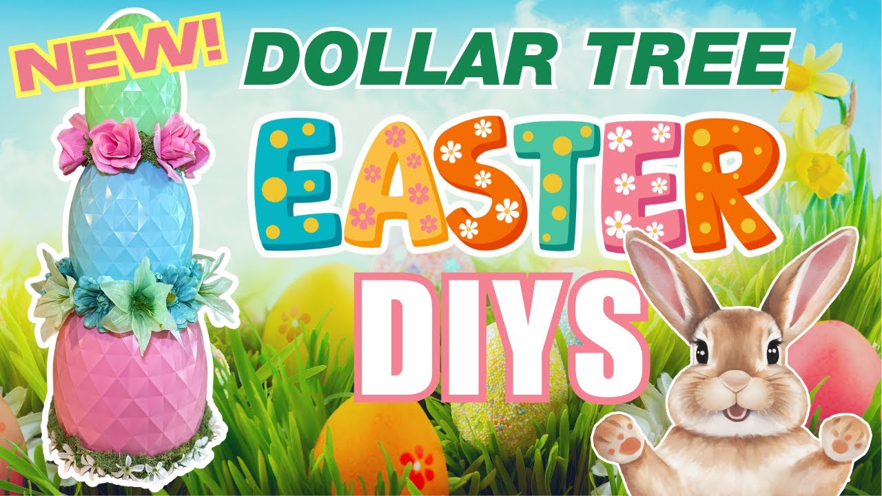 🌸 7 Colorful Easter Dollar Tree DIYS You’ll LOVE for Spring 2025!