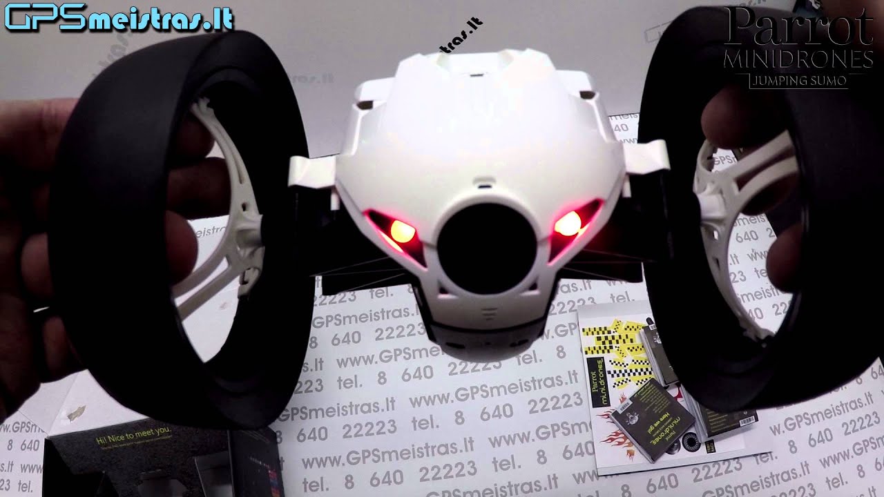 Parrot Minidrones Jett Jumping - unpaking and first test drive