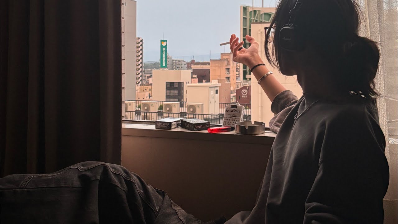 Smoking Cigarette While Listening To Lamp