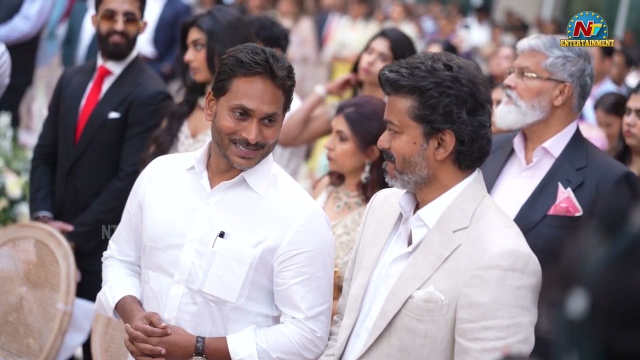 YS Jagan and Vijay Thalapathy EXclusive Visuals || NTVENT