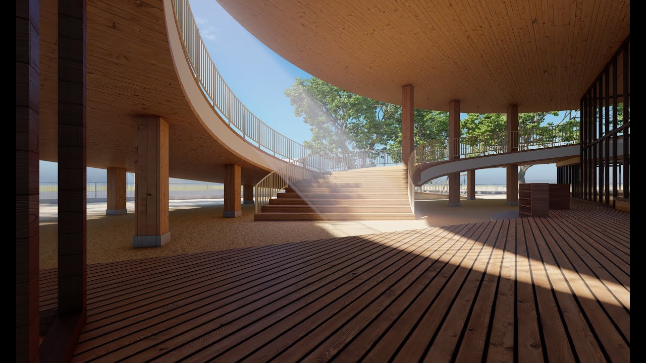 【建築CGアニメーション】　保育園　Architectural animation / Lumion