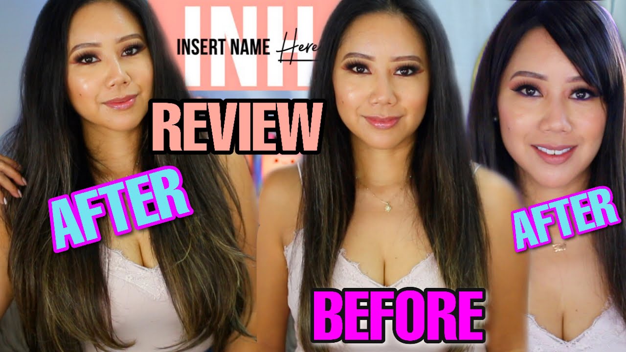 INSERT NAME HERE TRY ON & REVIEW (INH) - HOW TO STYLE ZOOEY BANGS & U-CLIP HAIR EXTENSION REVIEW