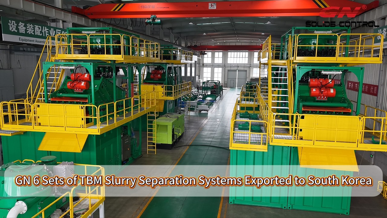 GN 6 Sets of TBM Slurry Separation Systems Exported to South Korea