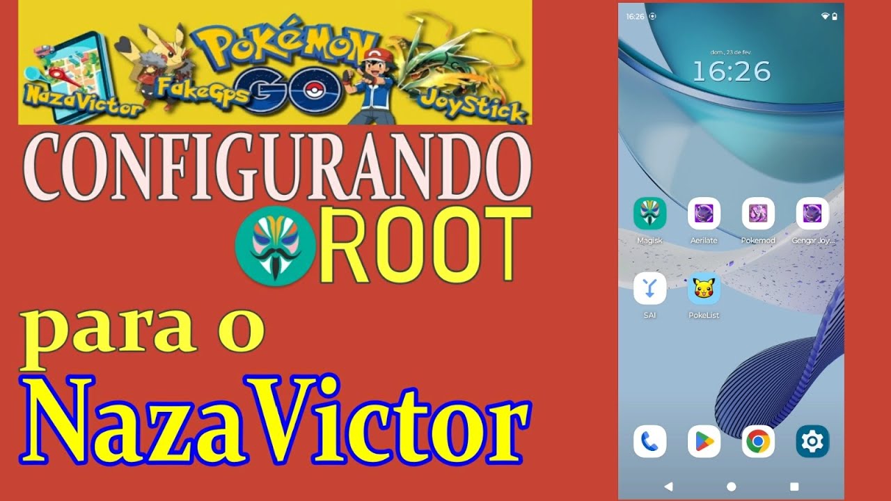 CONFIGURANDO ROOT, POKEMOD, AERILATE E jOYSTICK PARA O@NazaVictorFly | POKÉMON GO.