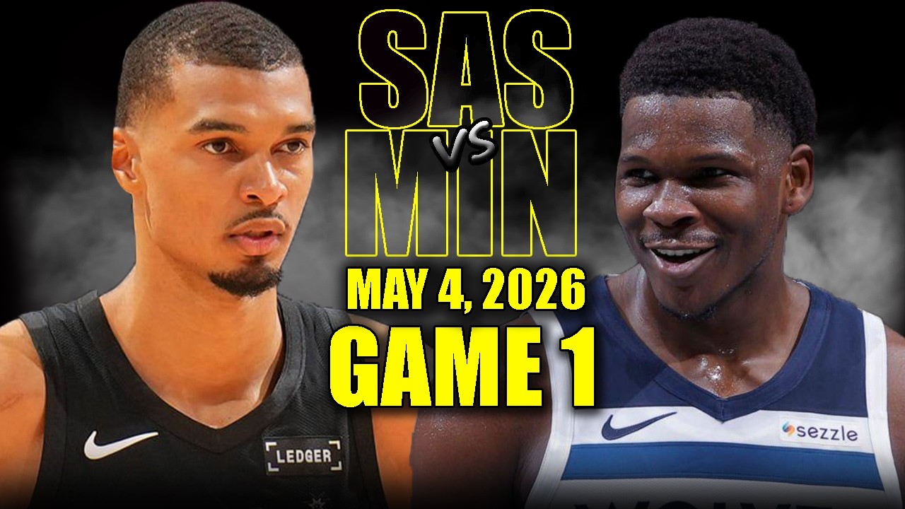 San Antonio Spurs vs Minnesota Timberwolves Full Game 1 Highlights - May 4, 2026 | NBA Playoffs