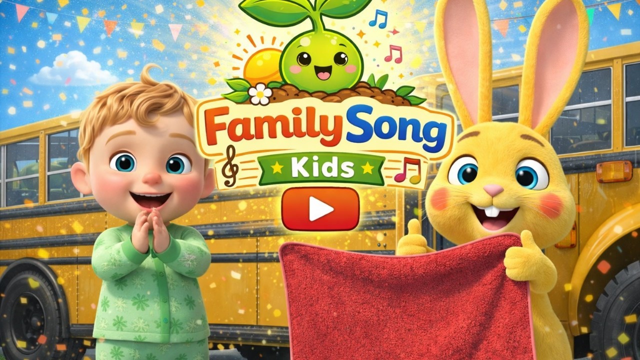 Bus Wash Song 🚌 | Fun Vehicle Cleaning Song For Kids