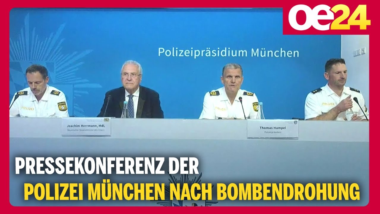 Pressekonferenz der Polizei M&uuml;nchen nach Bombendrohung am Oktoberfest
