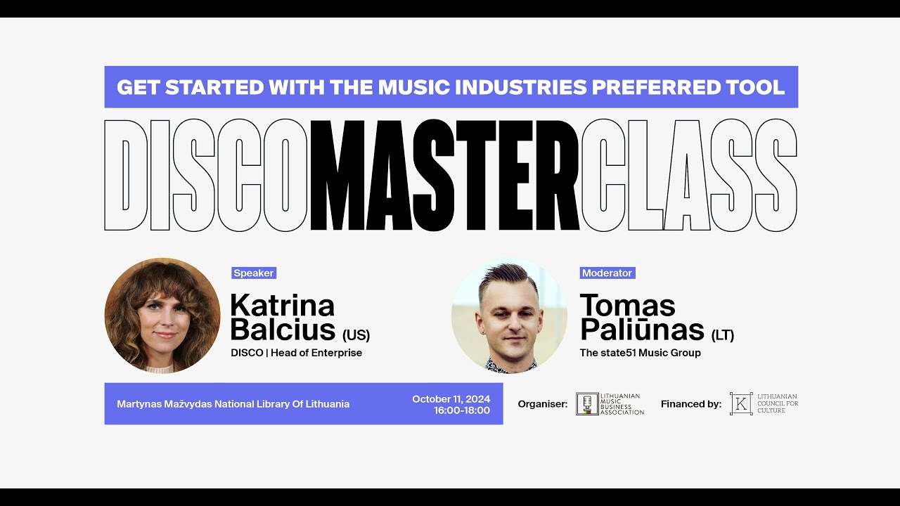 DISCO: Get Started with the Music Industries Preferred Tool | Masterclass