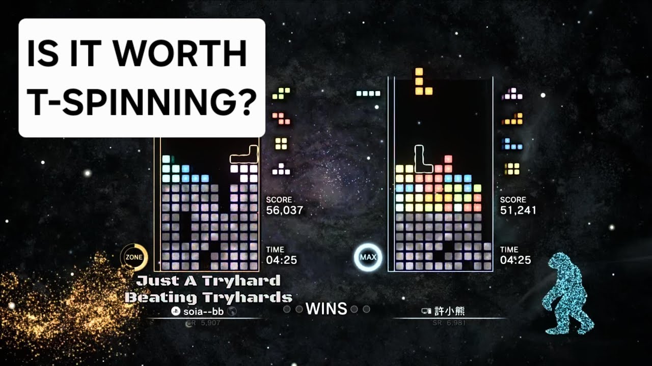 T-Spins vs Speed / Tetris / TEC