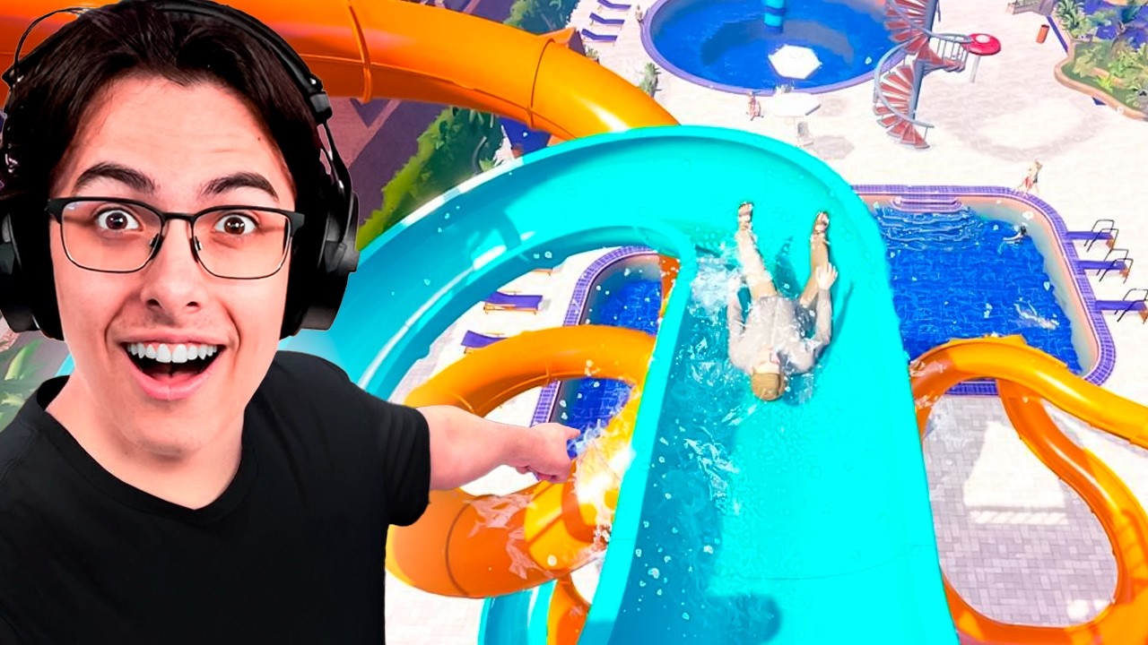 EVERYONE IS LOVING MY NEW WATERPARK! (Waterpark Simulator Part 3)
