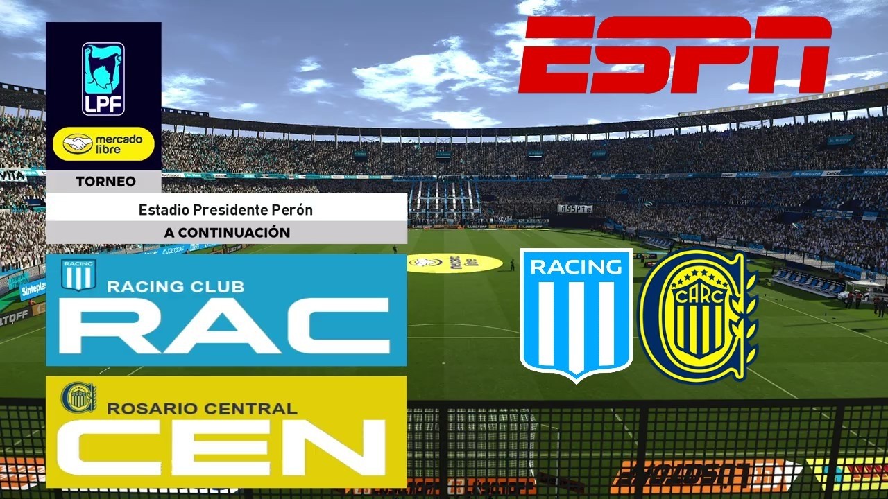 RACING CLUB VS ROSARIO CENTRAL - LIGA PROFESIONAL ARGENTINA 2026 - ESTADIO PRESIDENTE PERÓN -ESPN TV