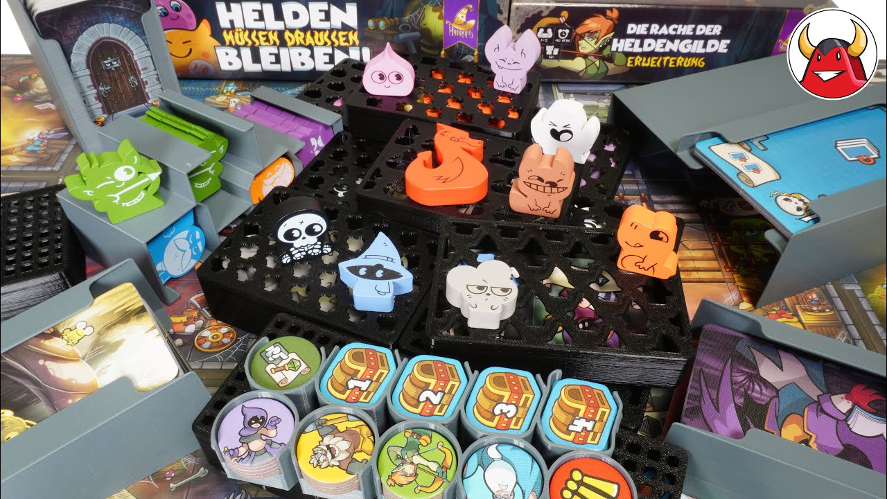 🐉 Keep the heroes out! Helden müssen draußen bleiben! Insert Brettspiel Boardgame Inlay Organizer