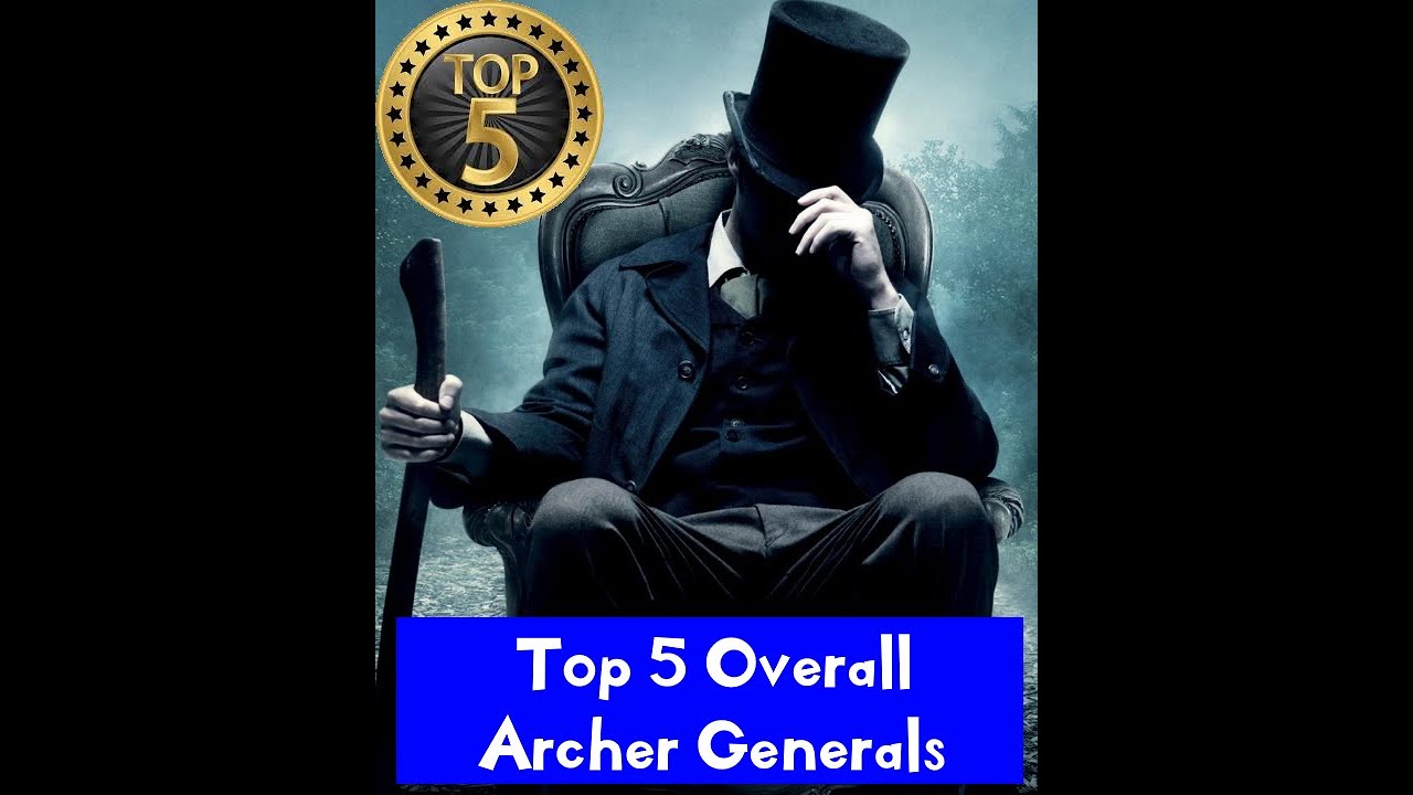 Evony - TOP 5 OVERALL Archer PVP Generals - Feb 2023 #evony #evonythekingsreturn