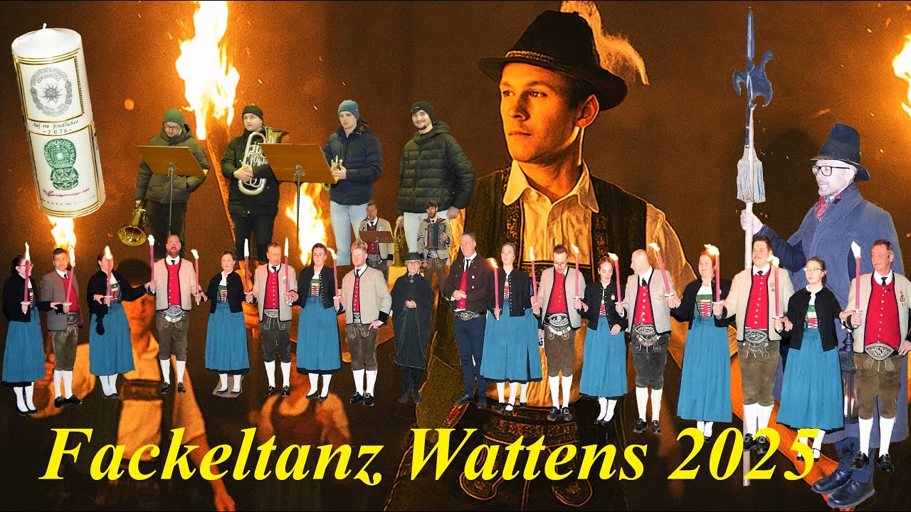 Fackeltanz Wattens 2025 Trachtenverein Edelweiß und Brauchtumsgruppe Wattens