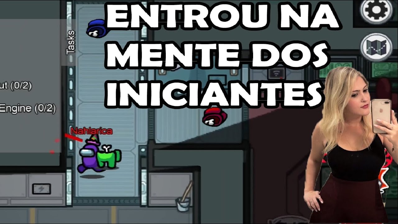 NAHZINHA DE IMPOSTORA NO AMONG US - PARTIDA COMPLETA | CARREGOU O JOGO NA LÁBIA