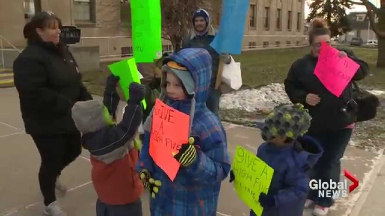 No high fives from Peterborough crossing guards
