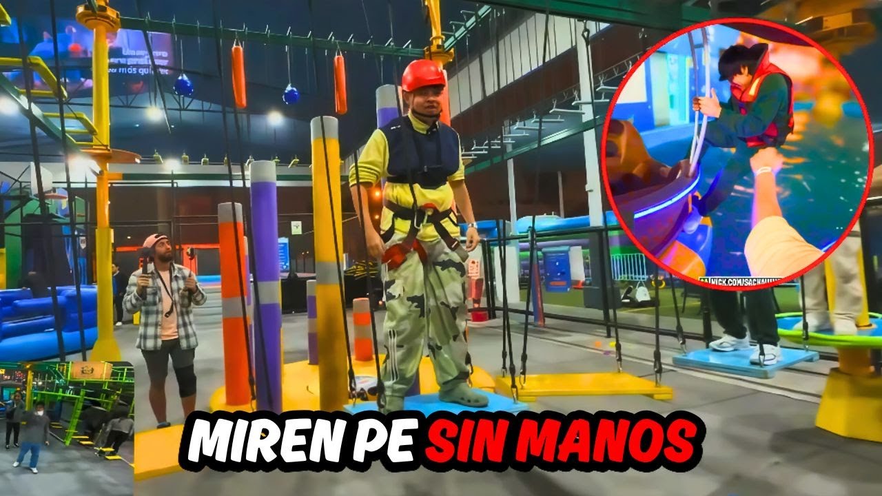 💀 SACHA EN JUEGOS EXTREMOS Y  INFLABLES 🥌JUNTO A EMET, DARICK,  GLOGLO Y MAS...