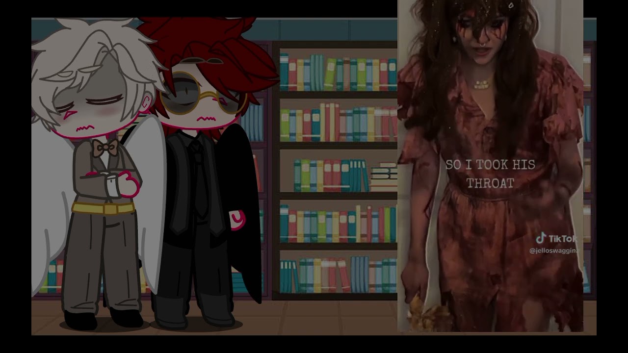 Crowley and Aziraphale from good omens react to fem!Y/n as Sally Williams 