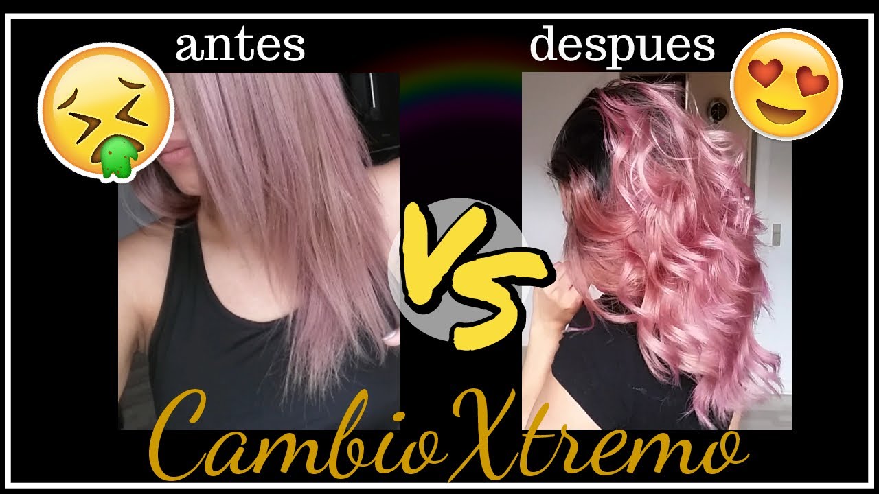 COMO TENER EL PELO ROSA  [ retoque de color + corte de cabello ]