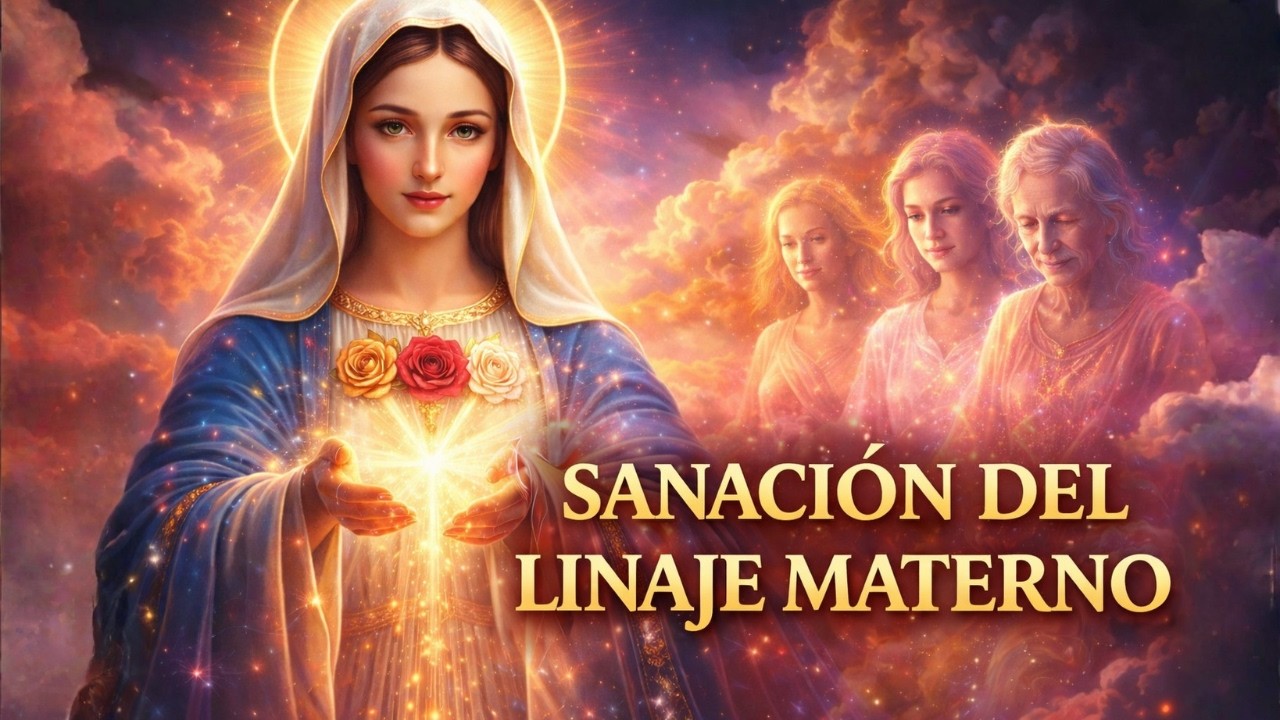 SANACIÓN del LINAJE MATERNO 🌹 Madre Divina, Rosa Mística y Frecuencia 528Hz