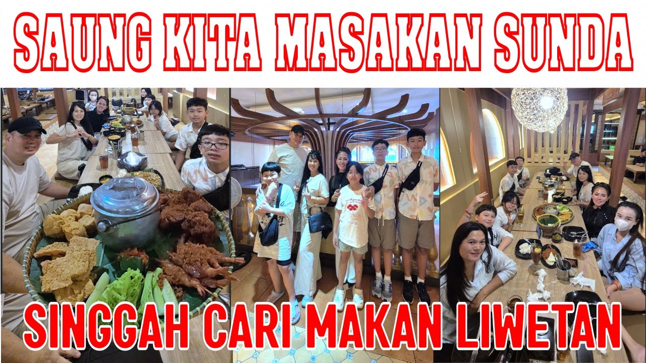 Makan nasi liwet masakan sunda Saung kita, Jakarta
