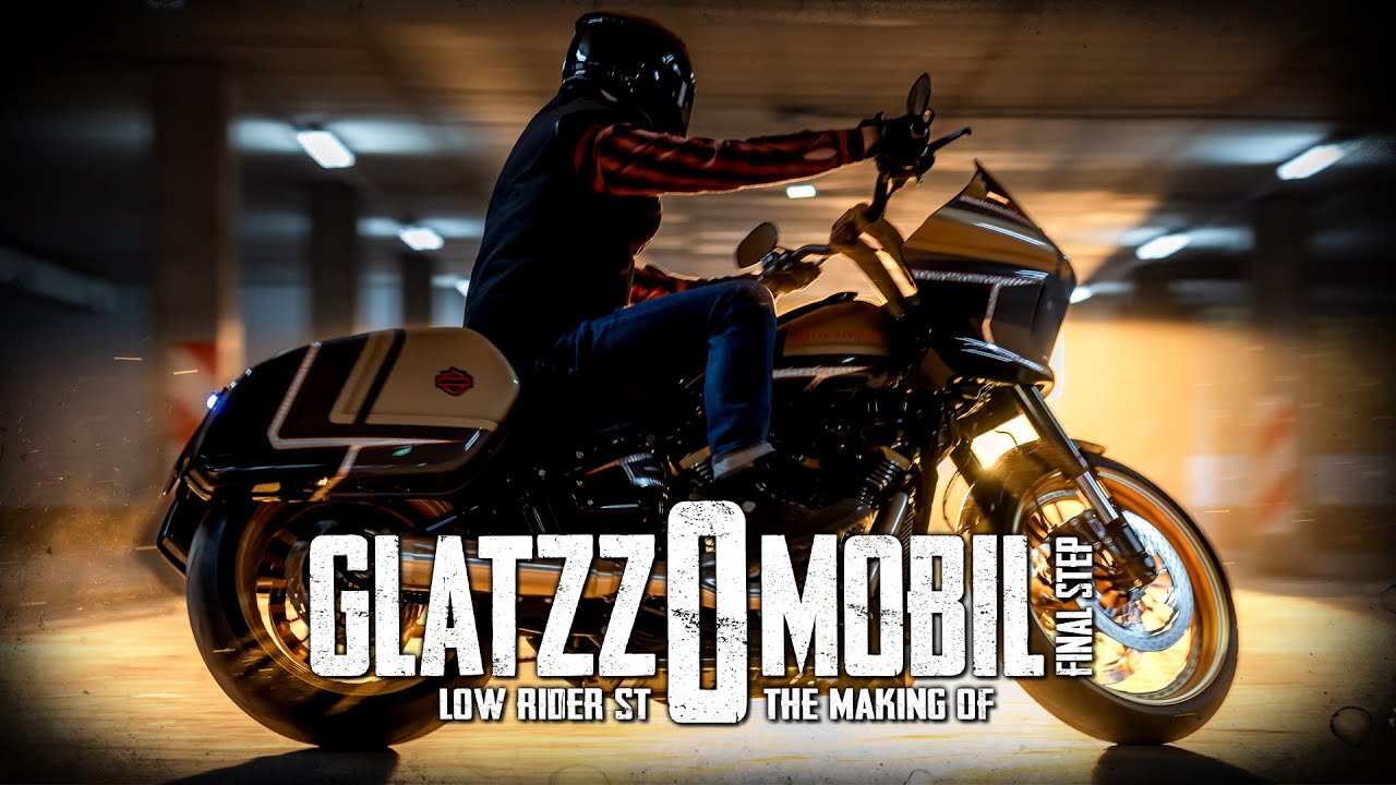Thunderbike Glatzzomobil Final Step   customized Harley Davidson Low Rider ST