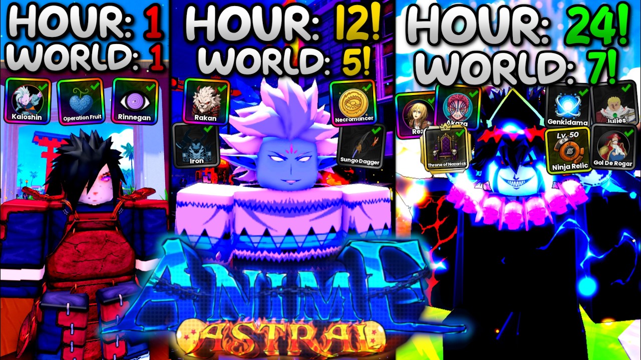 Я провел 24 часа в Roblox Anime Astral Simulator... Вот что из этого вышло!