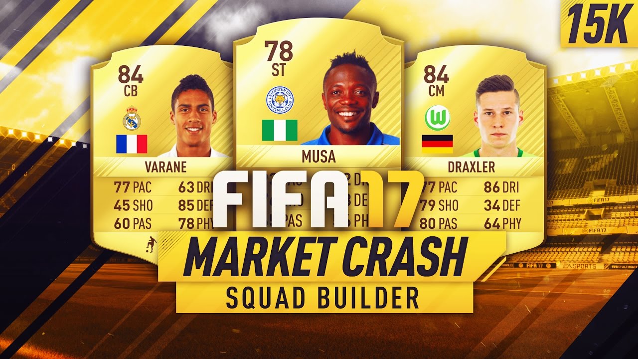 OVERPOWERED 15K MARKET CRASH SQUAD BUILDER! - FIFA 17 ULTIMATE TEAM