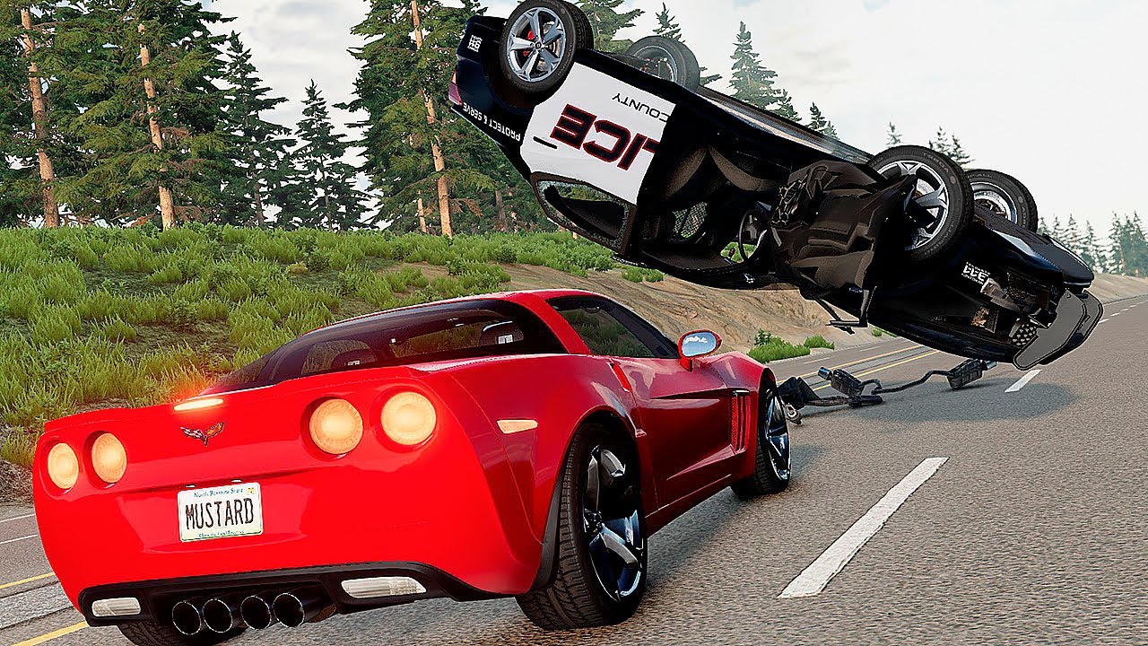 Police Chase and Epic Car Crashes | BeamNG.Drive #63