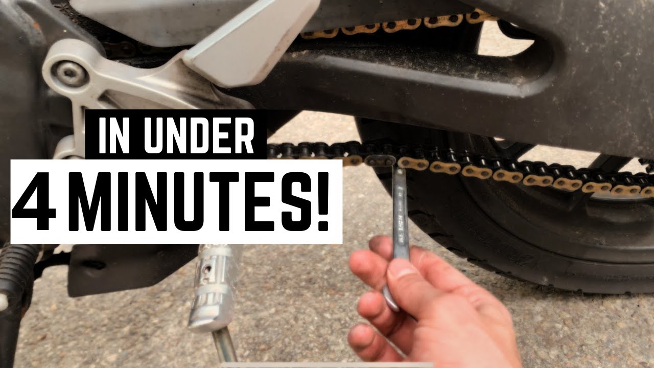 How to Adjust Your Motorcycle Chain? (Yamaha MT 125)