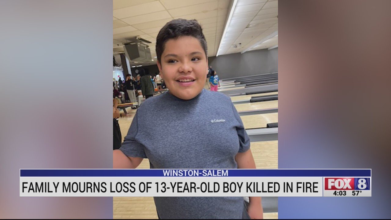 Winston-Salem family mourns loss of 13-year-old boy killed in fire
