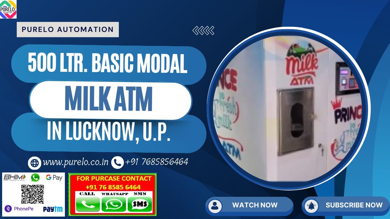 Fresh Milk on Tap: The Revolutionary 500ltr. Milk ATM Launching in Lucknow by 