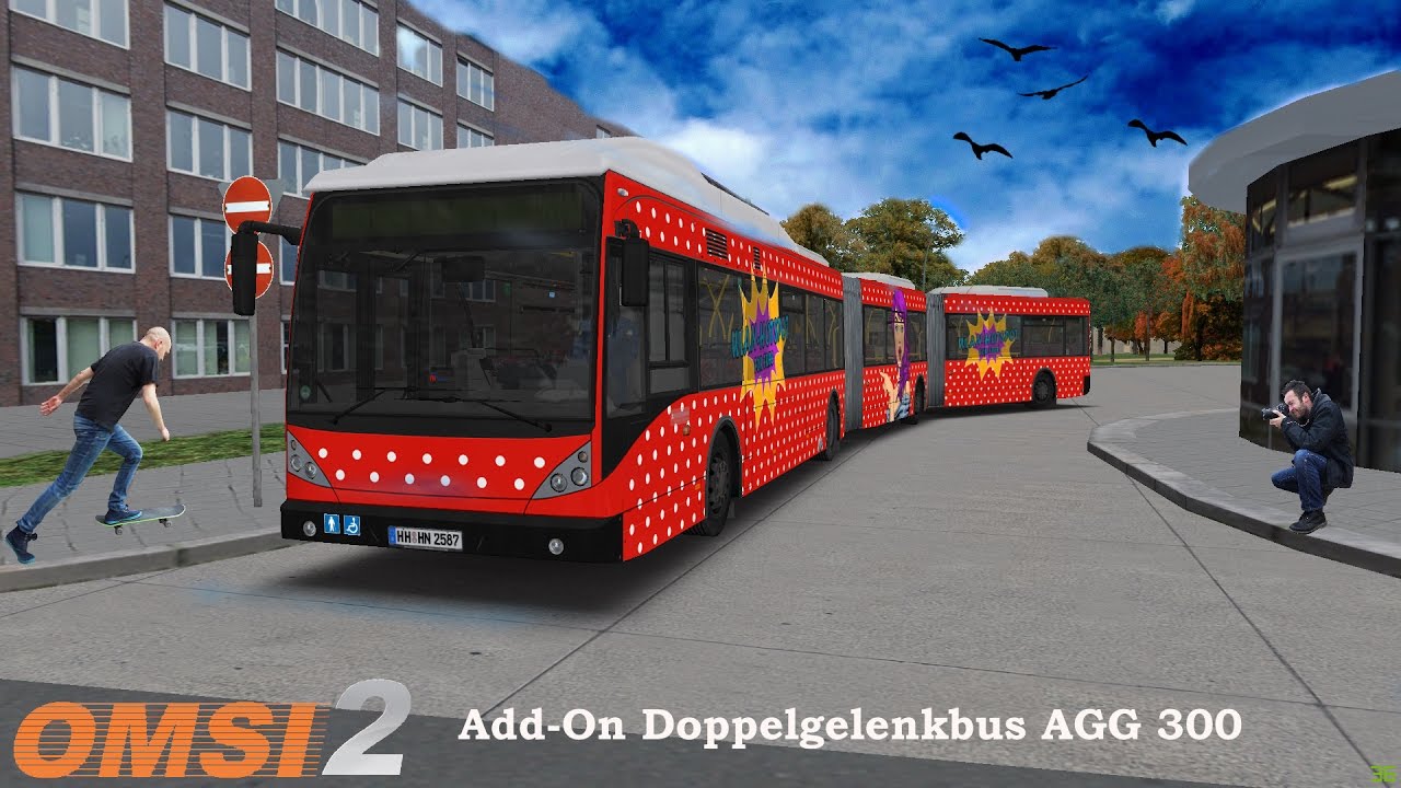 Omsi 2: Add-On Doppelgelenkbus AGG 300 by Darius Bode
