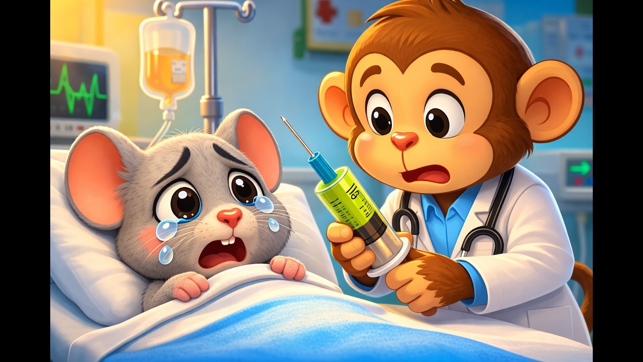 👉🏻Chuhe Ko Bukhar Hai 🤒| आज मंगलवार है चूहे को बुखार है | Hindi Rhymes for kids I Sing Along