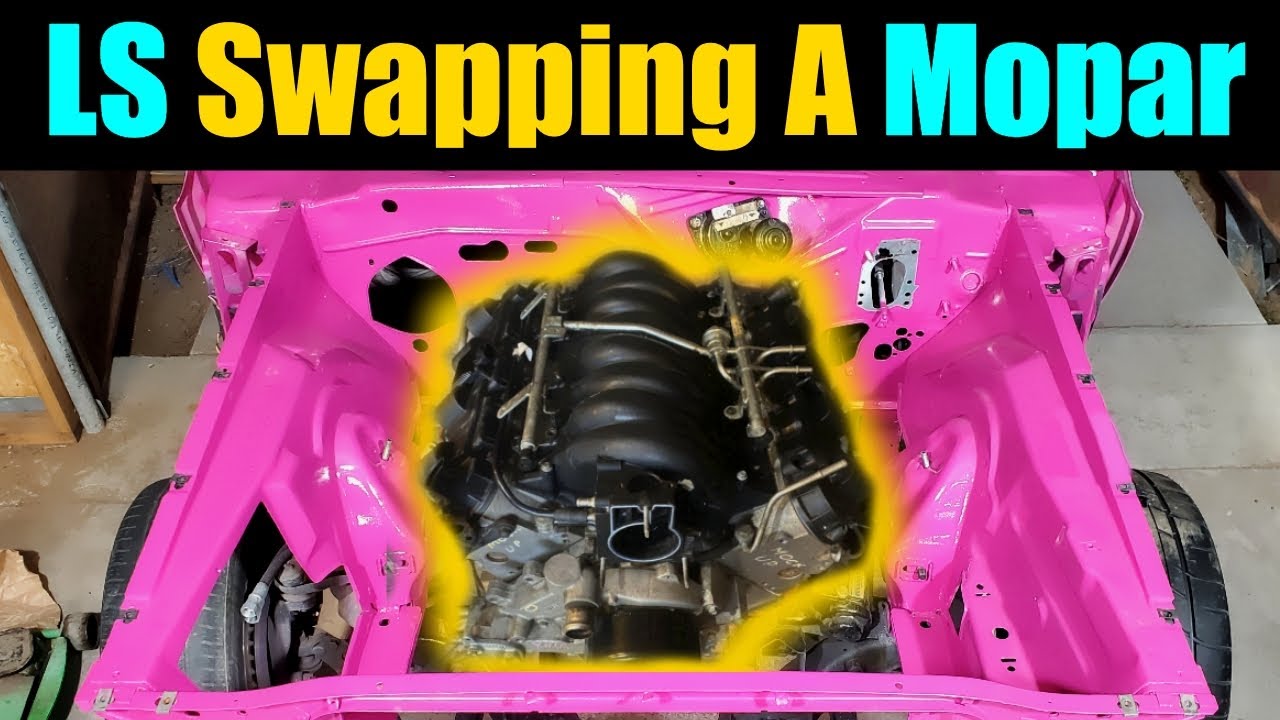 Junkyard LS Swapping A Classic Mopar *Part 1* | LS Swapped Mopar Mounts | 1970 Challenger LS Swap