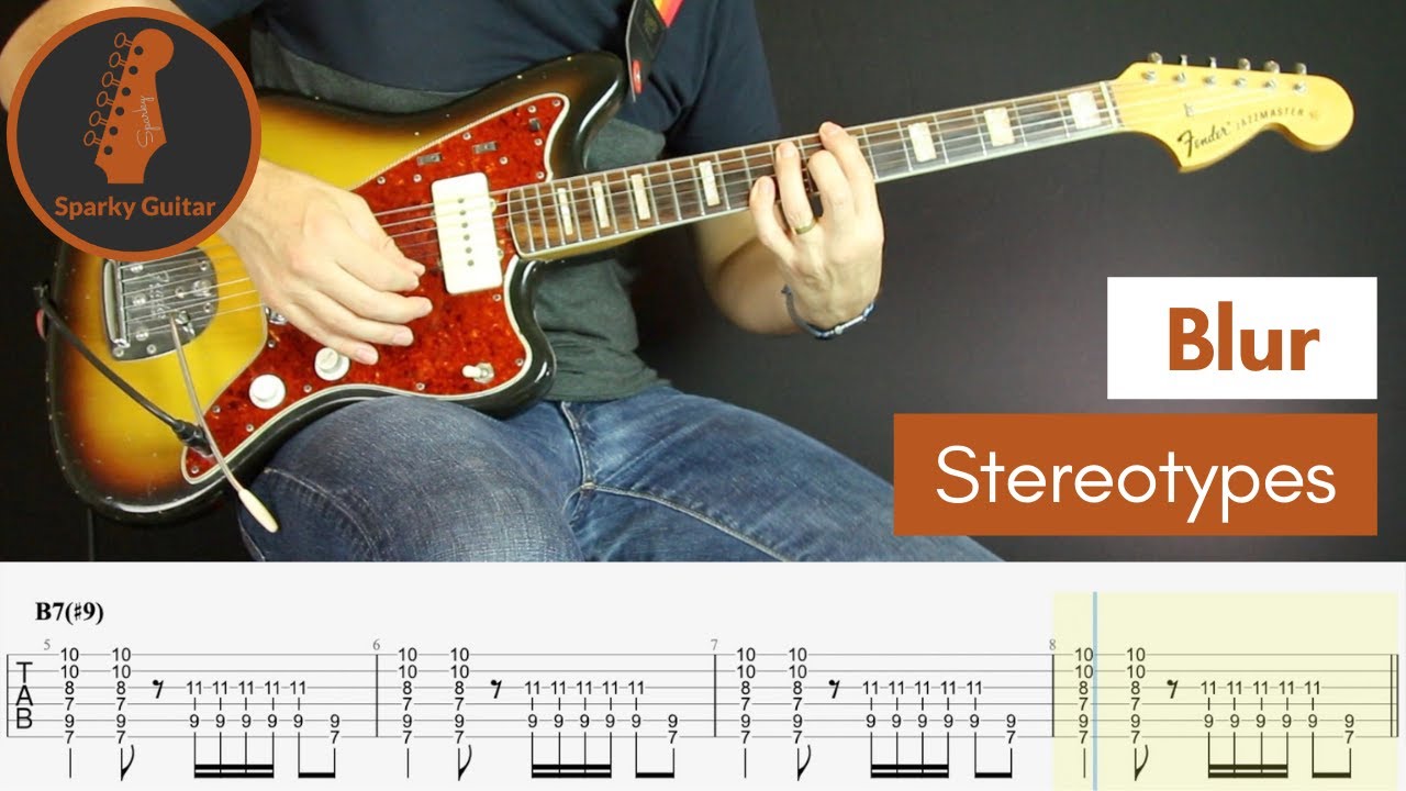 Stereotypes - Blur (Guitar Cover #102 with Tabs)