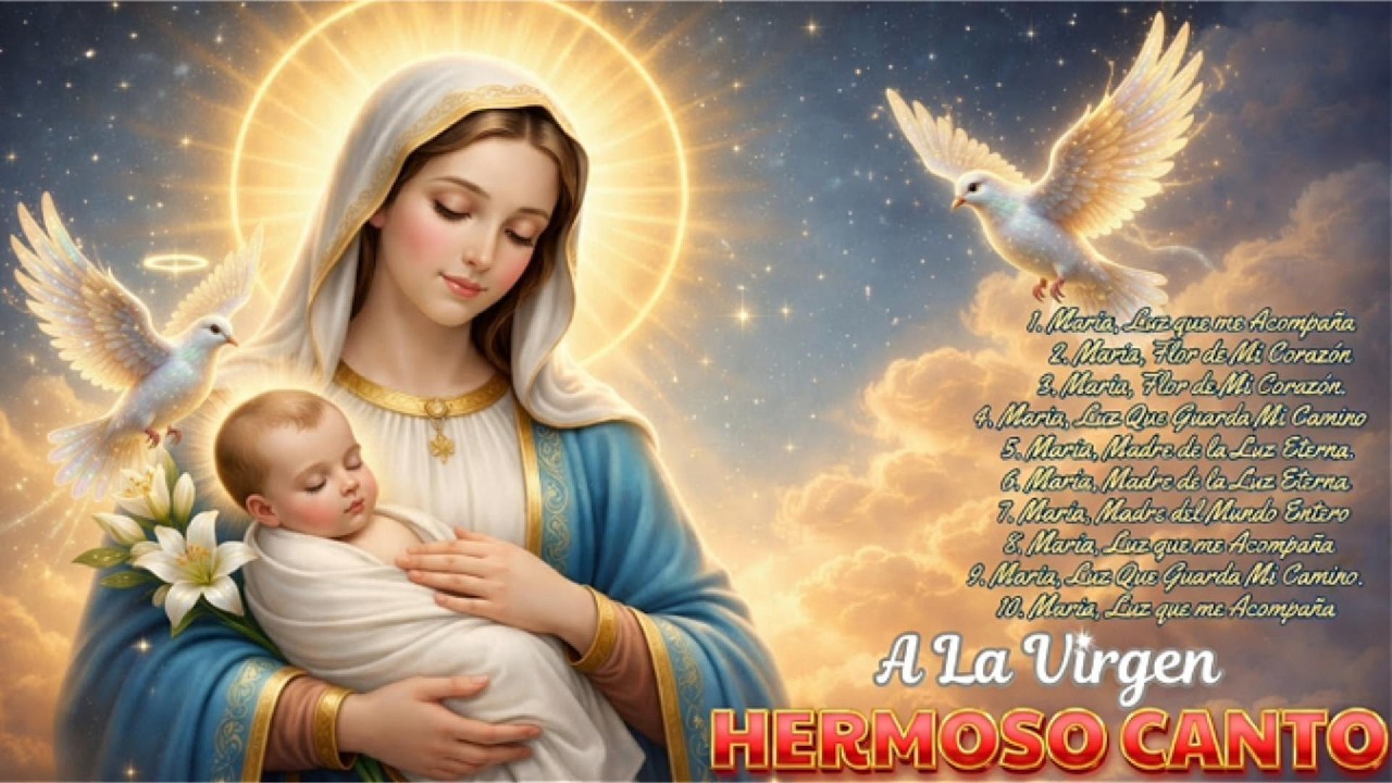 Los 10 Mejores Cantos A La Virgen Maria || La Canción Católica Mas Hermosa Del Mundo - MARIA MÍRAME
