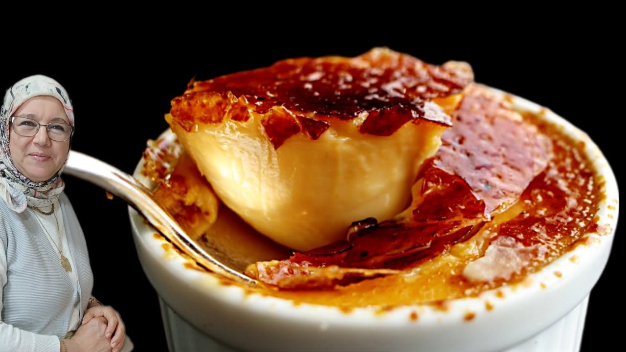 طريقة تحضير كريم بروليه الذيذ أو الكريمة المحروقة على طريقة الأصلية التقليدية 😍😍/ creme broulée