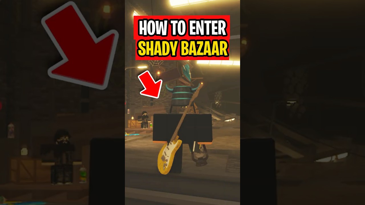 Как попасть на SHADY BAZAAR в Roblox Fisch!