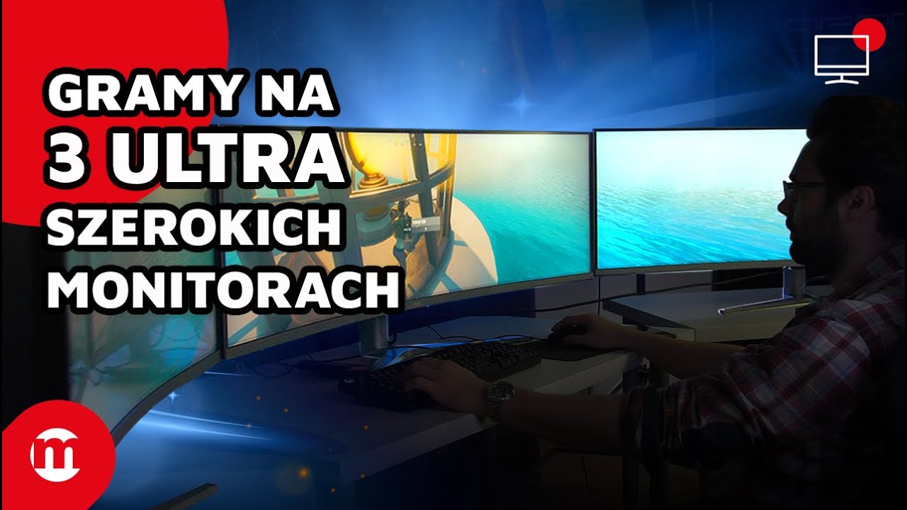 Połączyliśmy 3 ULTRA SZEROKIE MONITORY W JEDEN | Proporcje 96:9 i 11520x1080 PIKSELI