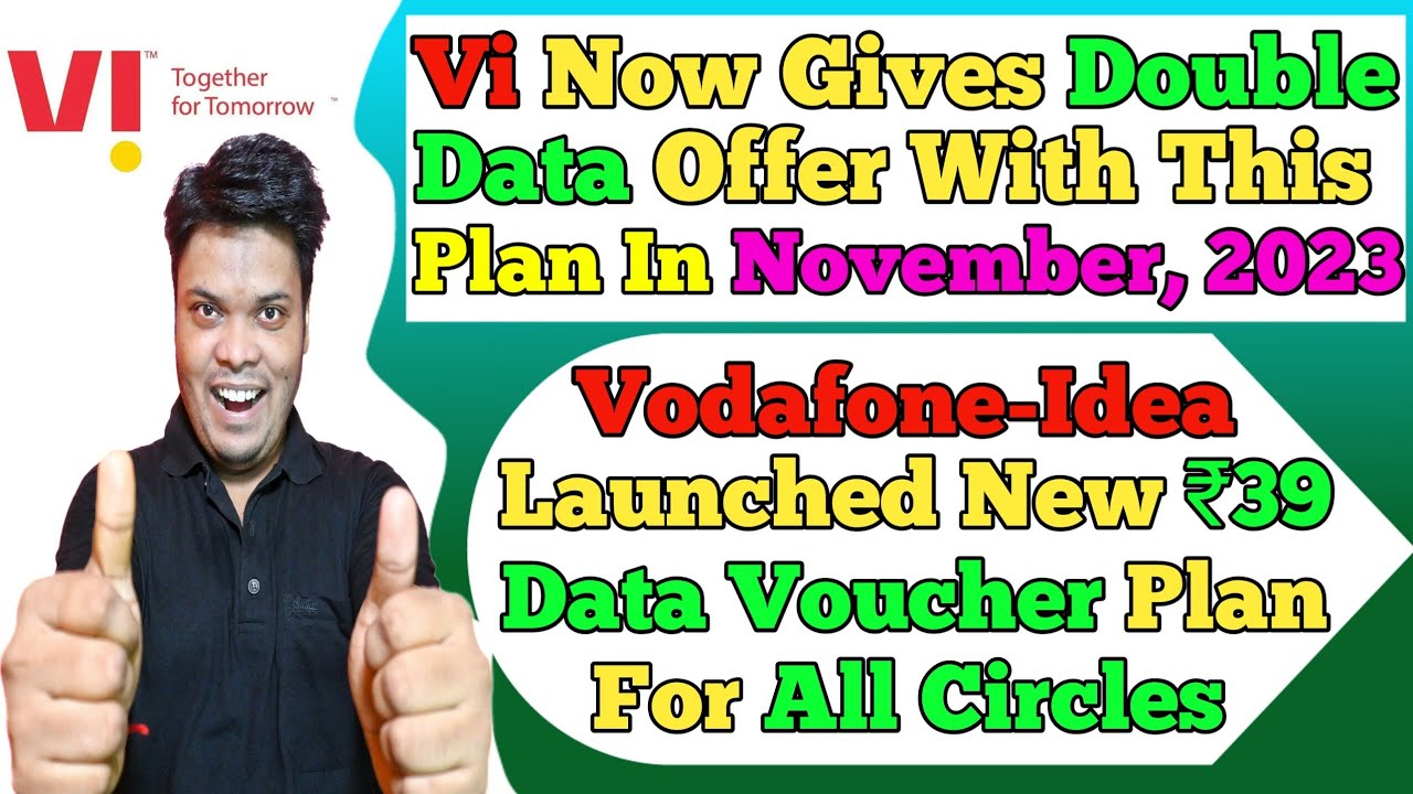 Vi Double Data Offer | Vi Offers Double Data | Vi Launch New Data Voucher Plan