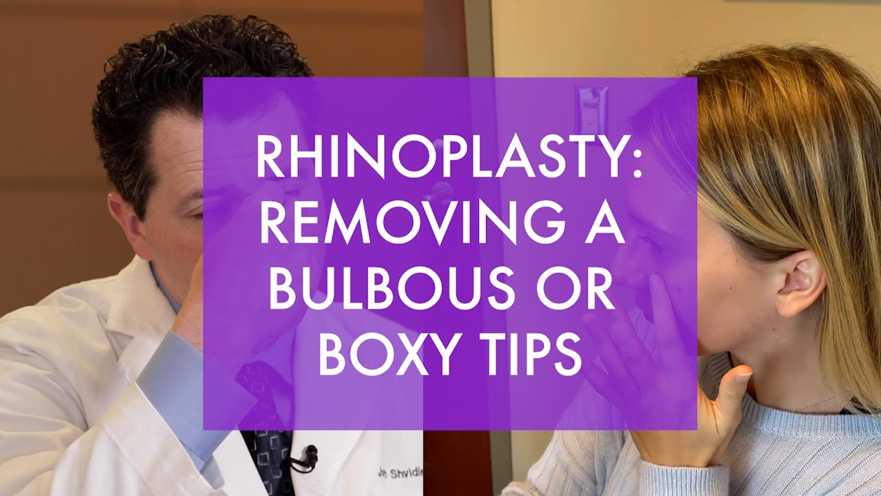 Reducing a Bulbous Tip or Box Nasal Tip | Rhinoplasty Surgery | Seattle