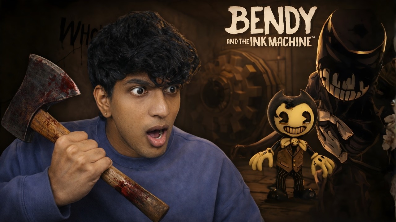 I Escaped Bendy's Horror Factory! #horror #cartoon #horrorgame 