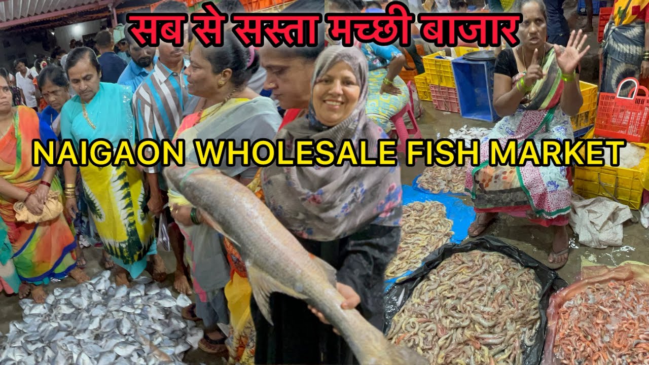 Mumbai Naigaon Fish Market | Wholesale Fish Market In Mumbai | नायगांव मच्छी बाजार | Biggest Market
