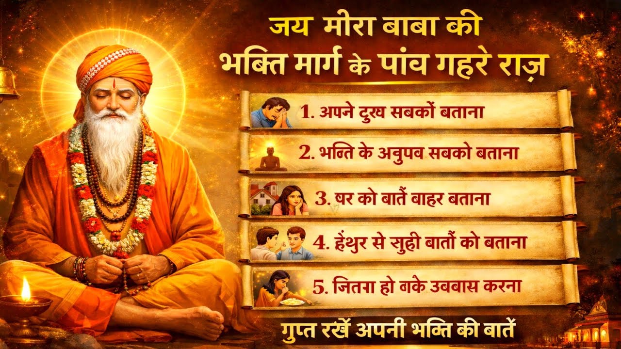 भक्ति मार्ग के 5 गुप्त राज़ | ये गलती कर दी तो मीरा बाबा और माँ काली की कृपा रुक सकती है