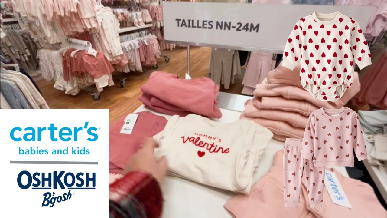 Carter’s/Oshkosh Valentines Clothing for Baby and kids 💌 Husband comes along with me 💕