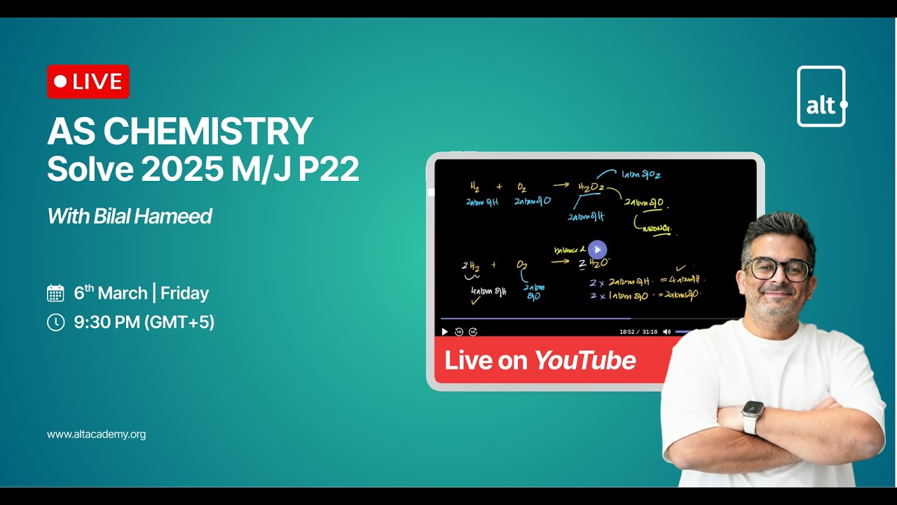 AS Level Chemistry | 2025 May/Jun Paper 22 | CAIE