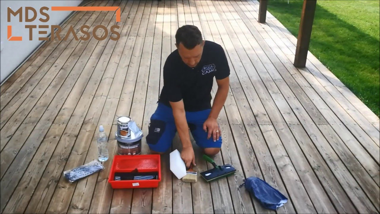 Terasos alyvavimo instrukcija | WOCA alyva | MDS terasos
